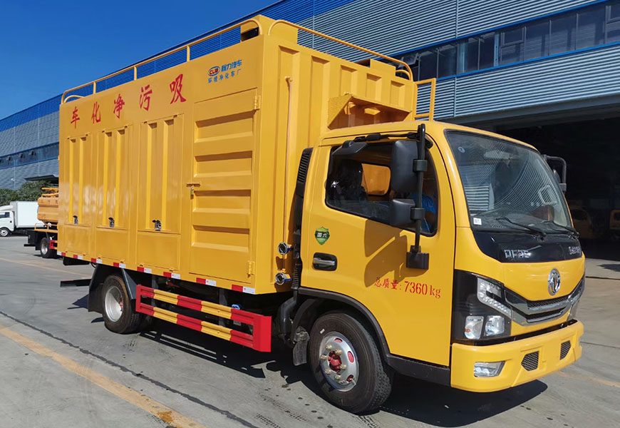 國六東風(fēng)小多利卡黃牌污水凈化處理車